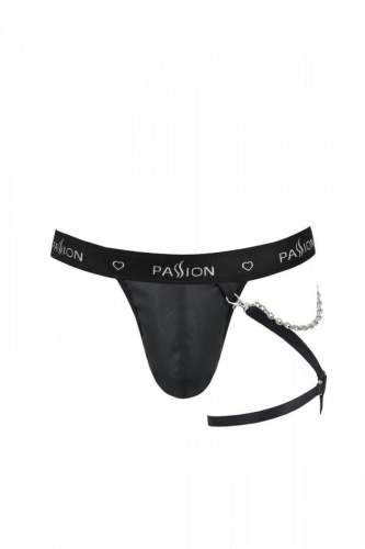 Passion - 058 THONG BILL black - Сексуальные мужские стринги, L/XL