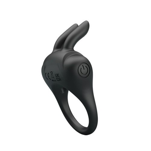 LyBaile Pretty Love Davion Silicone Vibro Ring - виброкольцо, 7.4х3.4 см (черный)