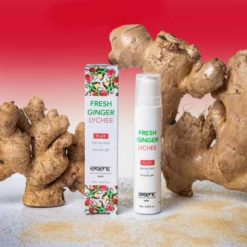 EXSENS Kissable Fresh Ginger Litchi - Стимулирующий гель для клитора и оральных ласк,15 мл (личи) - sex-shop.ua