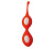 StRubber Minds Of Love TrainBalls Beeze Duo - Силіконові вагінальні кульки, 16.5х3.7 см (червоний) - купити в Україні | Секс шоп SEX-SHOP.ua