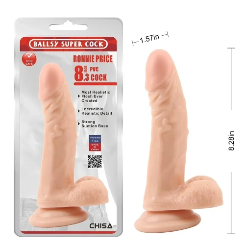 Фаллоимитатор Ballsy Super Cock Ronnie Price 8.3", 21 см