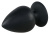 Orion Butt Plug Extra - Анальная пробка на присоске, 14х7.5 см (черный) - sex-shop.ua