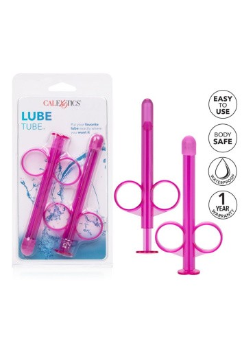 California Exotic Novelties Lube Tube - Шприц для лубриканта (2шт) розовый