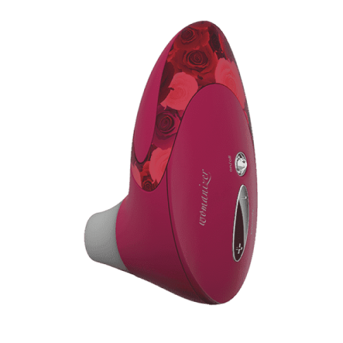 Womanizer W500 - Вакуумний стимулятор клітора із кристалом Swarovski, 12х6 см (рожевий)