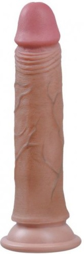 7'' Nature Cock Brown - Фалоімітатор, 18.5 см (тілесний)