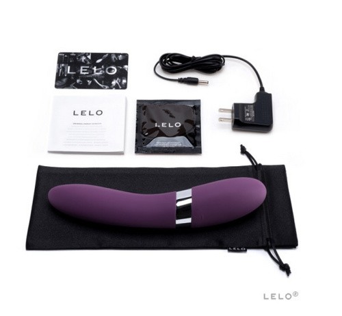 Lelo Elise 2 - Вибратор для точки G, 22х4.2 см (сливовый) - sex-shop.ua