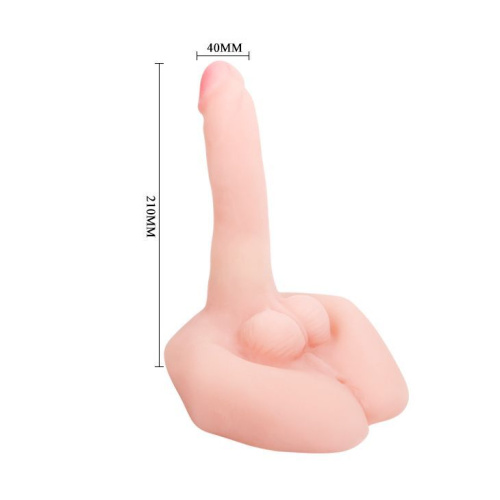 Вибратор Mr.Big Vibrating & Rotating Cock Flesh, 21 см