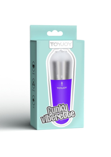 ToyJoy Funky Viberette Mini - Мини-вибратор, 10.5х2.5 см (фиолетовый)