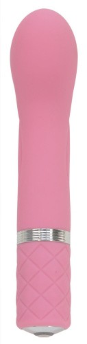 Pillow Talk Racy Pink - Роскошный вибратор с кристаллом Сваровски для точки G, 12.7х2.2 см. (розовый)
