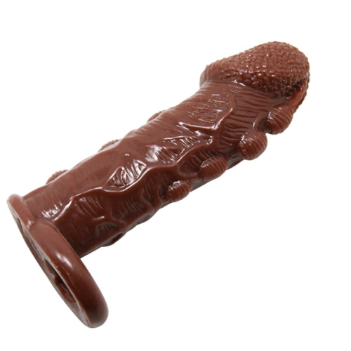 Brave Men Penis Sleeve Flesh - Удлиняющая насадка на пенис, 14 см (телесный)