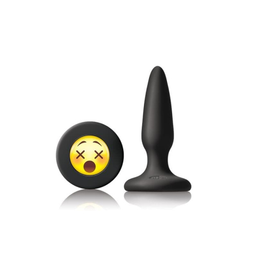 NS Novelties Mojis Plug #WTF пробка анальная, 8.6х2 см (черный) - sex-shop.ua