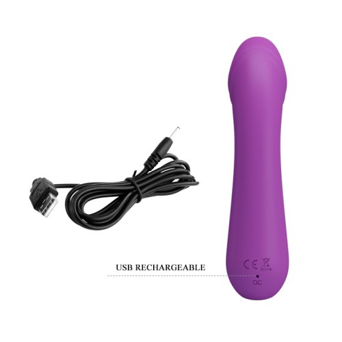 Pretty Love Cetus Vibrator Purple - Вибратор для точки G, 15 см (фиолетовый)