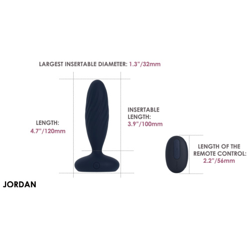 Анальная смарт-пробка Svakom Jordan Navy Blue