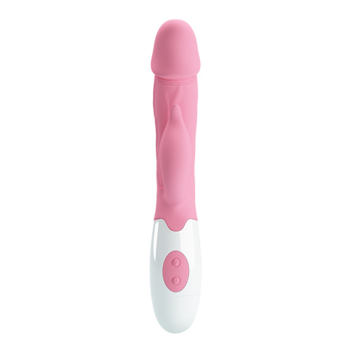 Pretty Love Peter Vibrator Pink - Вібратор-кролик із реалістичною головкою, 19.2х3.1 см (рожевий)