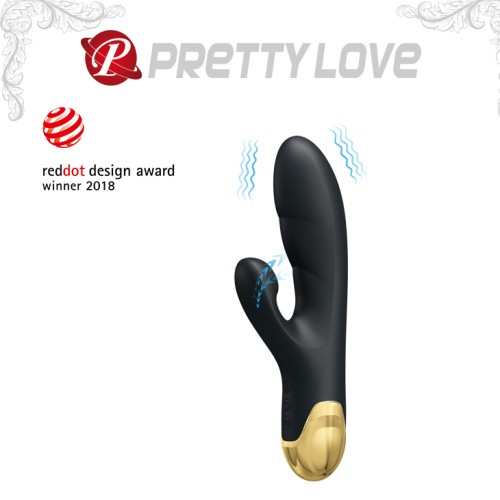 Pretty Love Royal Pleasure - премиальный вибратор кролик с вакуумным клиторальным стимулятором, 19.2х3.3 см - sex-shop.ua