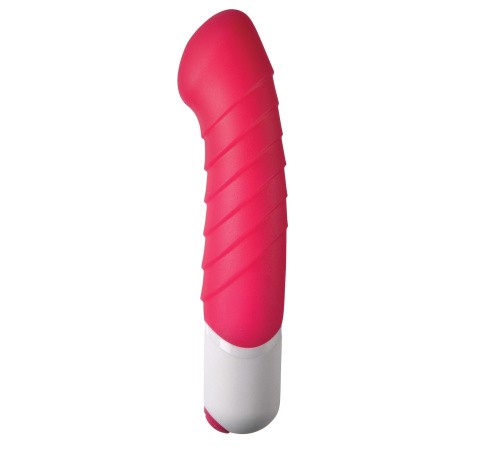 StRubber SToys Cynthia - Ребристый вибратор для точки G, 16.5х3.5 см (розовый)