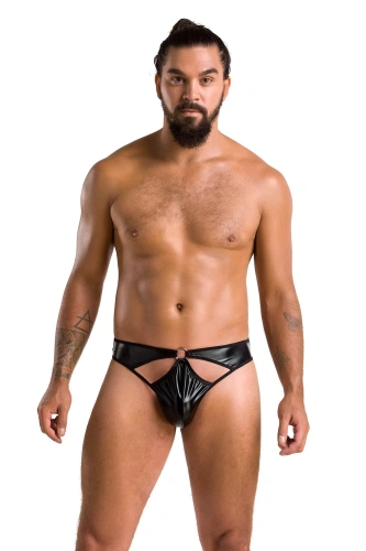 Passion - 033 THONG PAUL black - Сексуальные мужские стринги, XXL/XXXL
