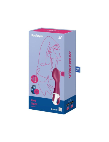 Satisfyer Hot Spot - Смарт-вібратор, 21х4.2 см (бордовий) - купити в Україні | Секс шоп SEX-SHOP.ua