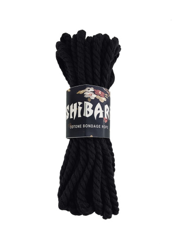 Feral Feelings Shibari Rope - Хлопковая веревка для Шибари, 8 м (черная) - sex-shop.ua