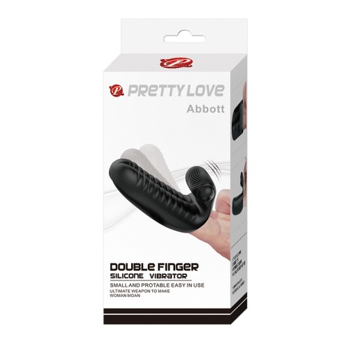 LyBaile Pretty Love Abbott Finger Vibrator - Вибронасадка на пальцы, 9.4х4.5 см - sex-shop.ua