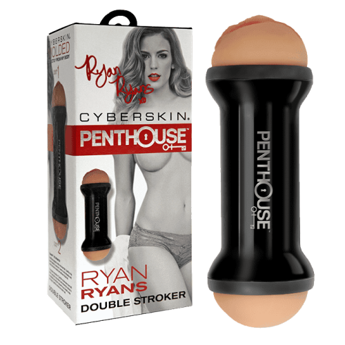 Penthouse® Double Sided Stroker, Ryan Ryans - двухсторонний мастурбатор, 22.2х7.6 см (телесный) - sex-shop.ua
