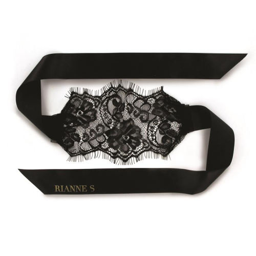 Rianne S: Kit d'Amour - Романтический набор: вибропуля, перышко, маска, чехол-косметичка (черный) - sex-shop.ua