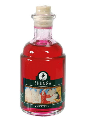 Возбуждающее массажное масло SHUNGA малина, 100 ML. - sex-shop.ua