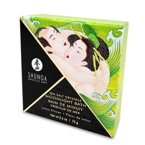 Shunga Moonlight Bath Lotus Flower - соль Мертвого моря с ароматом лотоса, 75 г