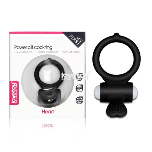 LoveToy Power Clit Cockring - віброкільце, 7.5х3 см (чорний) - купити в Україні | Секс шоп SEX-SHOP.ua