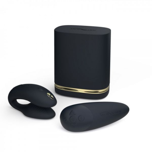 Womanizer Premium + We-Vibe Chorus Golden Moments - Набор из двух шикарных игрушек