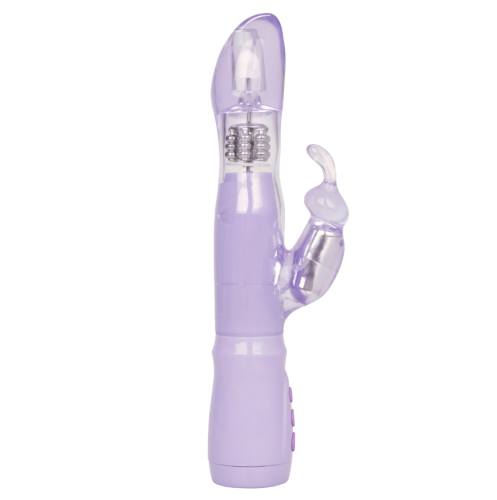 CalExotics Thrusting Orgasm Jack Rabbit - вибратор-кролик с вращением, 20х3.8 см