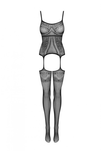 Obsessive F225 - Комбінезон-сітка, S-L (чорний) - купити в Україні | Секс шоп SEX-SHOP.ua