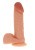 Get Real Silicone Dildo 8 Inch w Balls - Силиконовый фаллоимитатор с мошонкой, 17.5х4 см (телесный) - sex-shop.ua