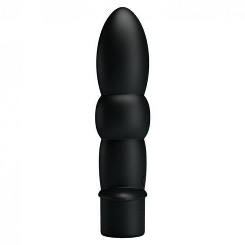 Pretty Love Wyatt Anal Vibro Plug - Вібратор анально-вагінальний, 11.5х2.7 см (чорний) - купити в Україні | Секс шоп SEX-SHOP.ua