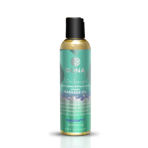 System JO DONA Massage Oil Naughty Sinful Spring масажне масло з феромонами та афродизіаками, 110 мл - купити в Україні | Секс шоп SEX-SHOP.ua