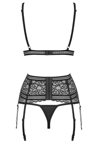 Obsessive Ailay set - эротический комплект, S/M (чёрный)