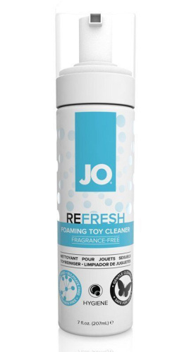 JO Refresh Foaming Toy Cleaner - средство для очистки секс игрушек, 207 мл