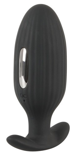 Orion XouXou Vibrating E-Stim Butt Plug - Анальна пробка з вібрацією та електростимуляцією, 9,2 х3, 5 см (чорний)