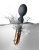 Rocks Off Oriel Black - вібромасажер з гнучкою головкою, 22.8 см (чорний)
