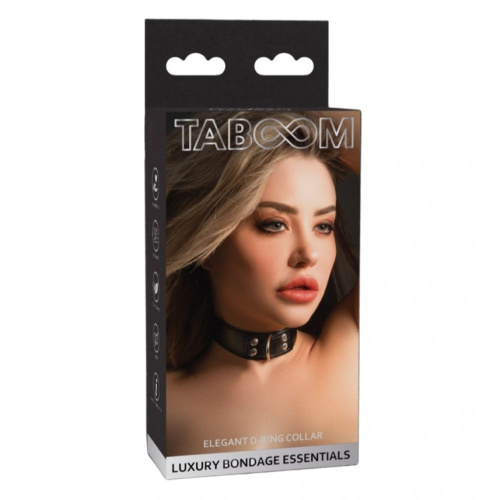 Taboom - Elegant D-Ring Collar - Сексуальний нашийник