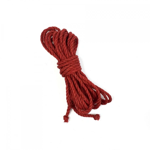 Art of Sex - Джутова мотузка BDSM 8 метрів, 6 мм (червоний)