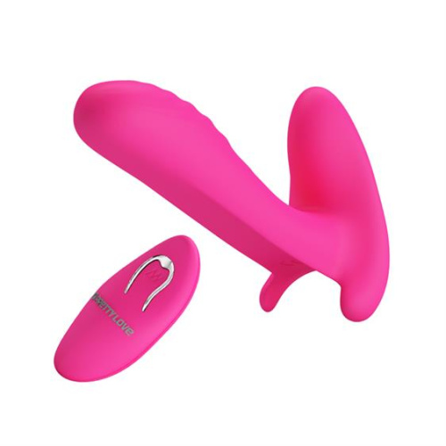 LyBaile Pretty Love Remote Control Massager Pink - Универсальный массажёр с вибрацией и пультом ДУ, 10х2.2 см (розовый)