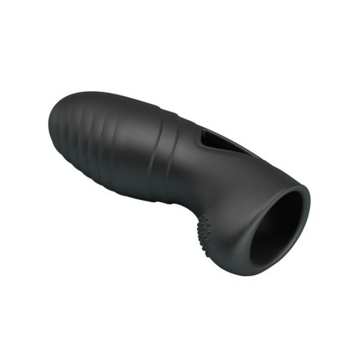 LyBaile Pretty Love Alan Finger Vibrator Black - Насадка на палець, 10х3 см (чорний)