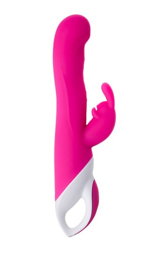 Toyfa JOS ELLY - Вибратор-кролик с подогревом, 21.5х3.3 см (розовый) - sex-shop.ua
