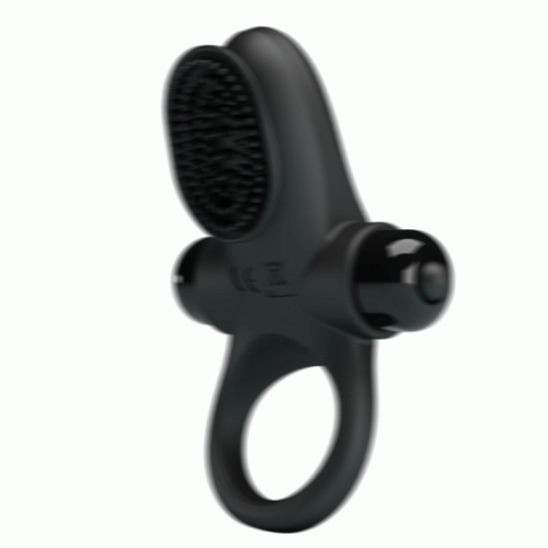 LyBaile Pretty Love Vibrant Penis Ring II Black - виброкольцо, 8.6х3 см (черный)