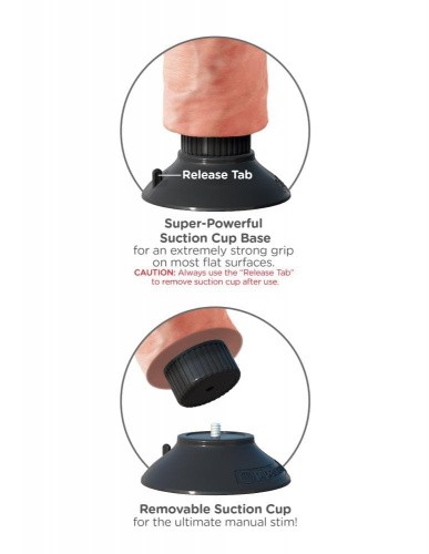 Вибратор Pipedream Vibrating King Cock 6, 15.4 см