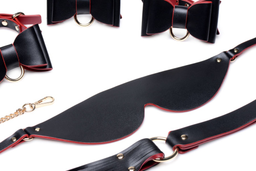 Master Series Bow - набор БДСМ аксессуаров с дорожной сумкой