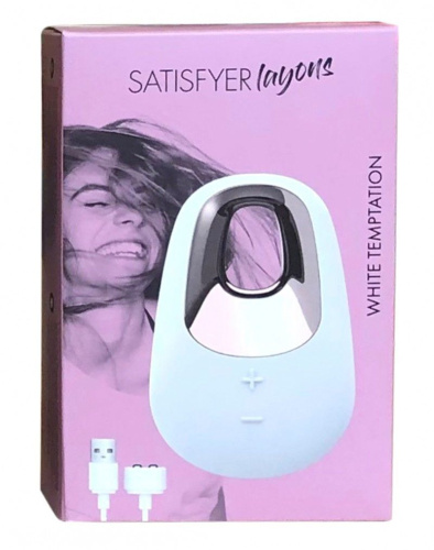 Satisfyer Layons White Temptation - мини-вибратор для клитора, (белый) - sex-shop.ua