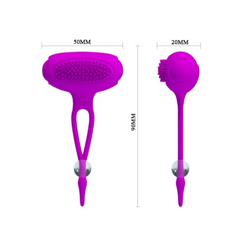 Pretty Love Bancroft Nipple Vibrator - Стимулятори для сосків з вібрацією, 9 см (фіолетовий) - купити в Україні | Секс шоп SEX-SHOP.ua