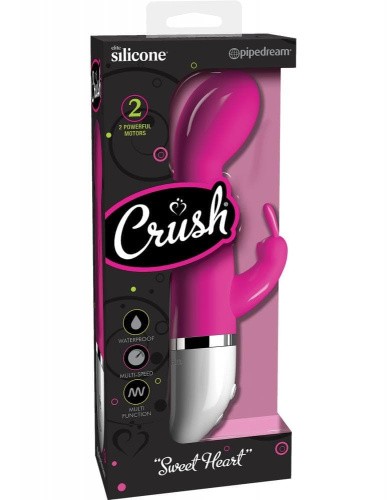 Pipedream Crush Sweet Heart - чувственный вибратор, 10х4 см